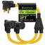 30 Amp Dryer Y Splitter Adapter to Welder, NEMA 10-30P to 6-50R/10-30R for Welder/EV Charging/Plasma Cutters