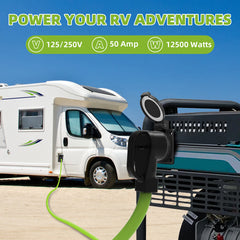 50 Amp Generator Power Cord 125V/250V 50A NEMA 14-50P to SS2-50R Generator Extension Cord ETL Listed