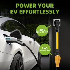 Portvoi 50Amp Welder Adapter Cord, 1.5FT NEMA 14-50P to 6-50R, 50 Amp 250V Heavy Duty Welding Power Cord, STW 8AWG 3-Prong to 4-Prong RV Generator Plug Adapter, ETL Listed