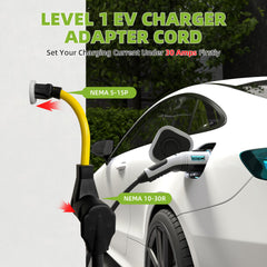 Portvoi Dryer Adapter Cord, NEMA 5-15P to 10-30R Power Adapter, 3 Prong Home Outlet Male to 120V Dryer Female For 15 Amp 120V Dryer/EV Charger