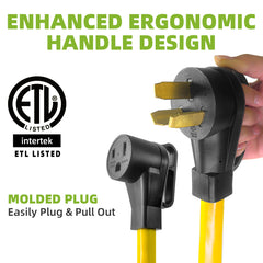 Portvoi 50 Amp Stove Plug Adapter Cord to Welder, NEMA 10-50P to 6-50R For Welder Plasma Cutter EV Charger