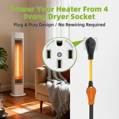 NEMA 14-50P to 6-30R Dryer Adapter