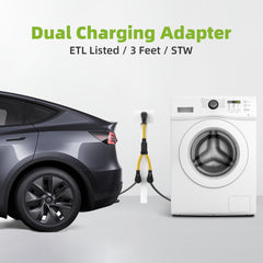 Portvoi 50Amp NEMA14-50 Y Splitter Perfect For RV/EV Charging