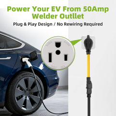 NEMA 6-50P to 6-20/15R or 5-20/15R Welder EV Adapter Cord