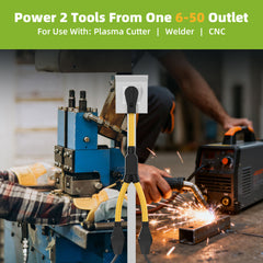 Portvoi NEMA 6-50 Y Splitter, 50Amp 250V Extension Cord For Welder/ Level 2 EV Charger