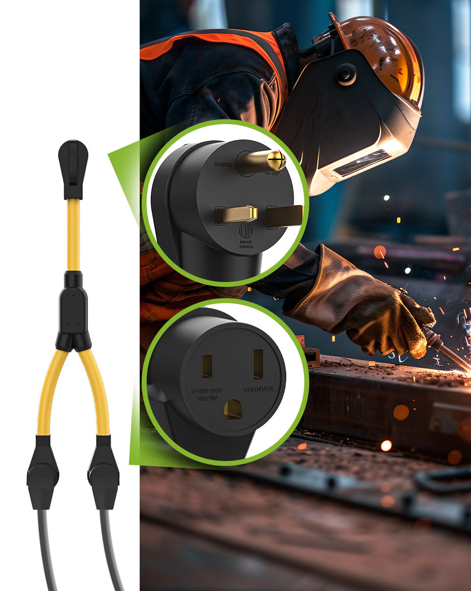 Pros and Cons of Using a NEMA 6-50 Splitter Adapter Cord for Welders and EV Chargers