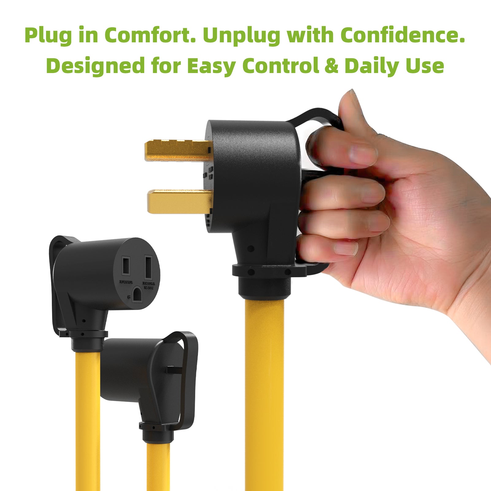 30 Amp Dryer Y Splitter Adapter to Welder, NEMA 10-30P to 6-50R/10-30R for Welder/EV Charging/Plasma Cutters