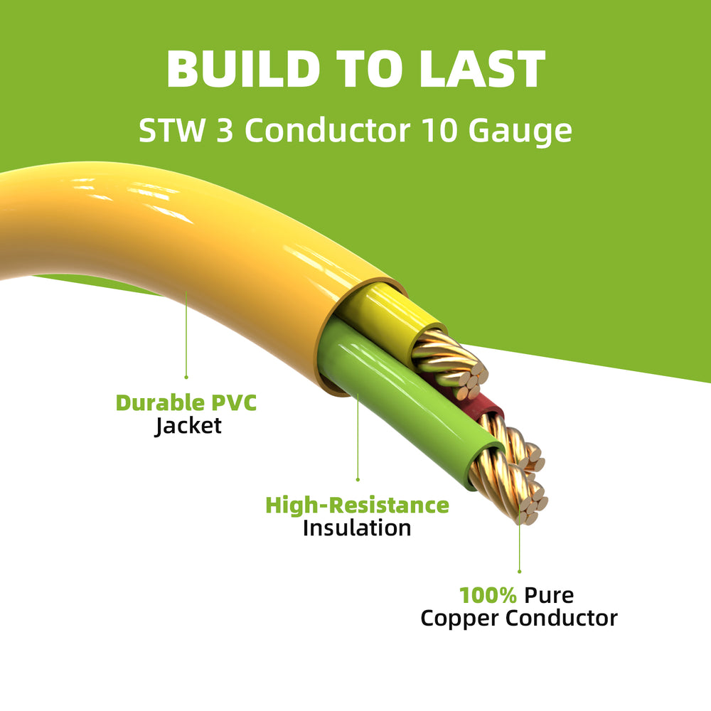 Portvoi 50Amp Welder Adapter Cord, 1.5FT NEMA 14-50P to 6-50R, 50 Amp 250V Heavy Duty Welding Power Cord, STW 8AWG 3-Prong to 4-Prong RV Generator Plug Adapter, ETL Listed