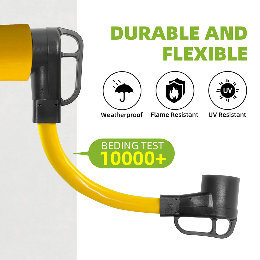 NEMA 6-50P to 14-50R EV Charger Adapter Cord 1.5FT Heavy Duty 8 AWG 125V 250V - portvoi.com