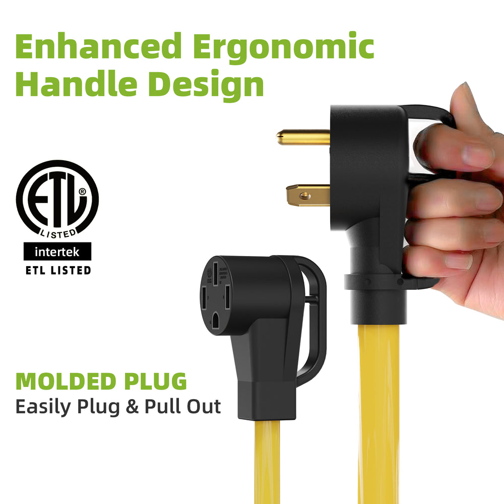 Portvoi 15/30Amp to 50 Amp RV Adapter for Camper NEMA 5-15 & TT-30 to 14-50R For Campground Travel Van Trailer - 7