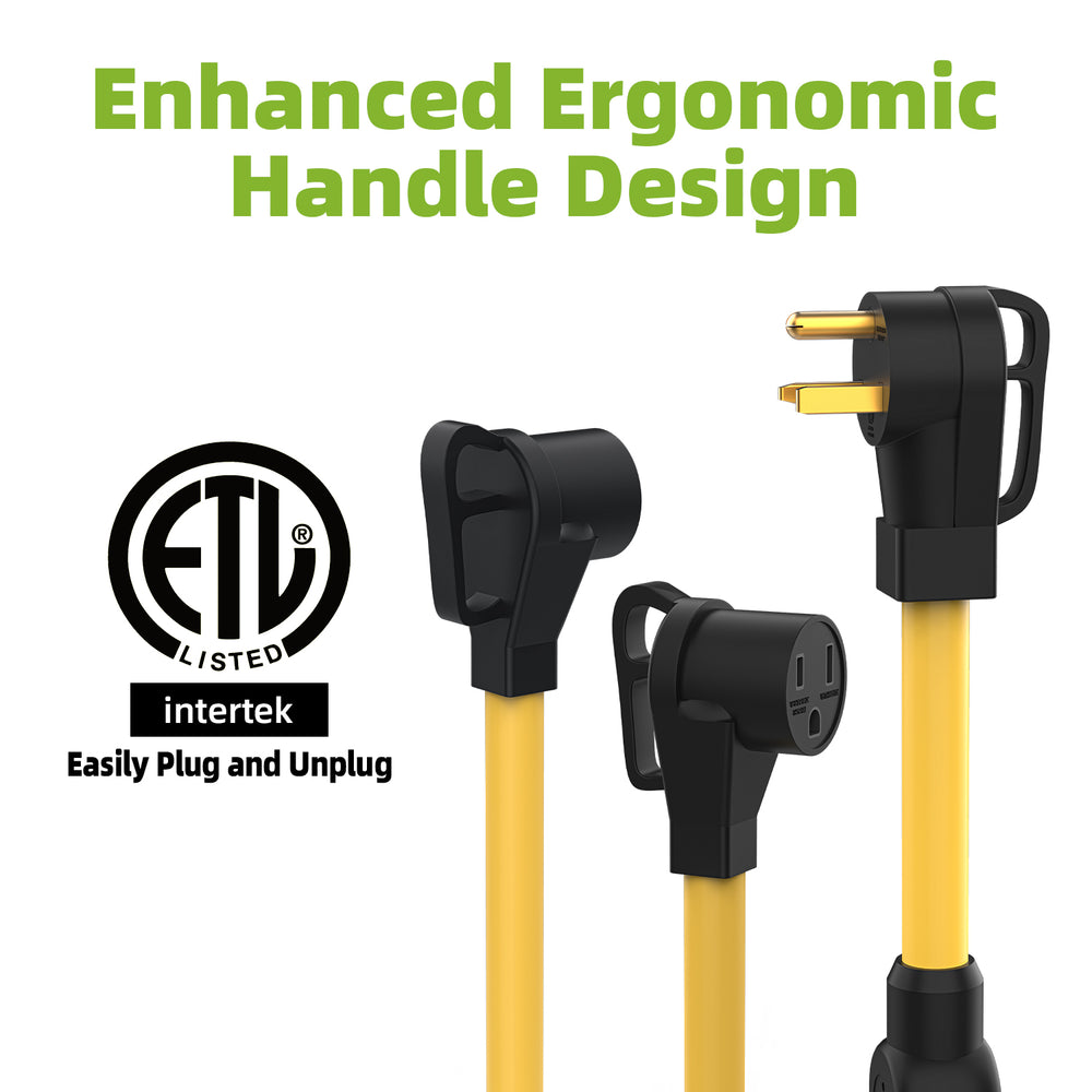 50 Amp Welder Splitter Adapter Cord, 3 Prong 250V NEMA 6-50 Male Plug to 2X 6-50R with Grip Handle, ETL Listed Heavy Duty STW 6 AWG 3FT Extesion Cord Splitter for Welder EV Charger