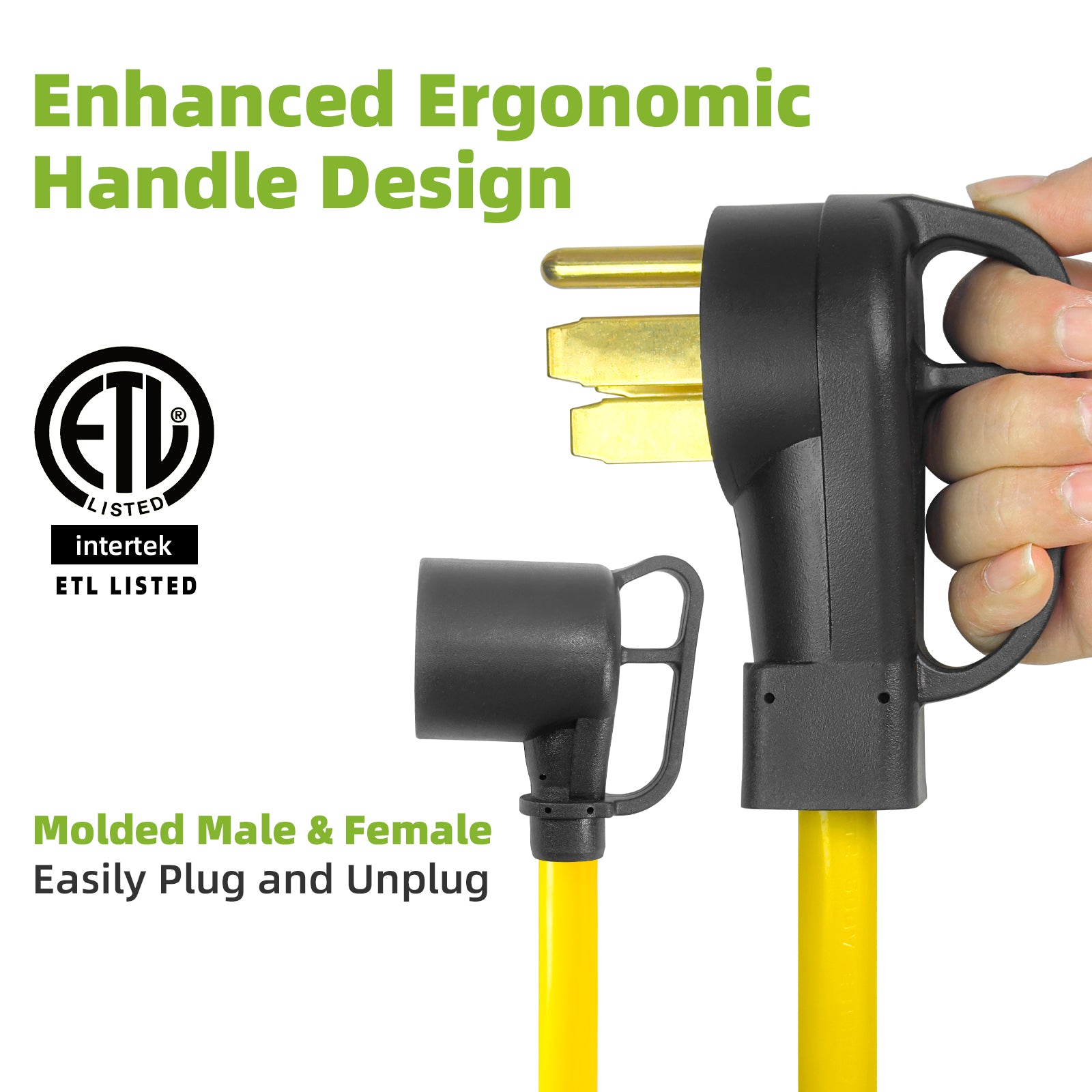 NEMA 14-50P to 6-30R Dryer Adapter