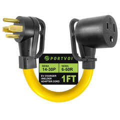 NEMA 14-30P to 6-50R Welder Adapter Cord for Dryer Outlet