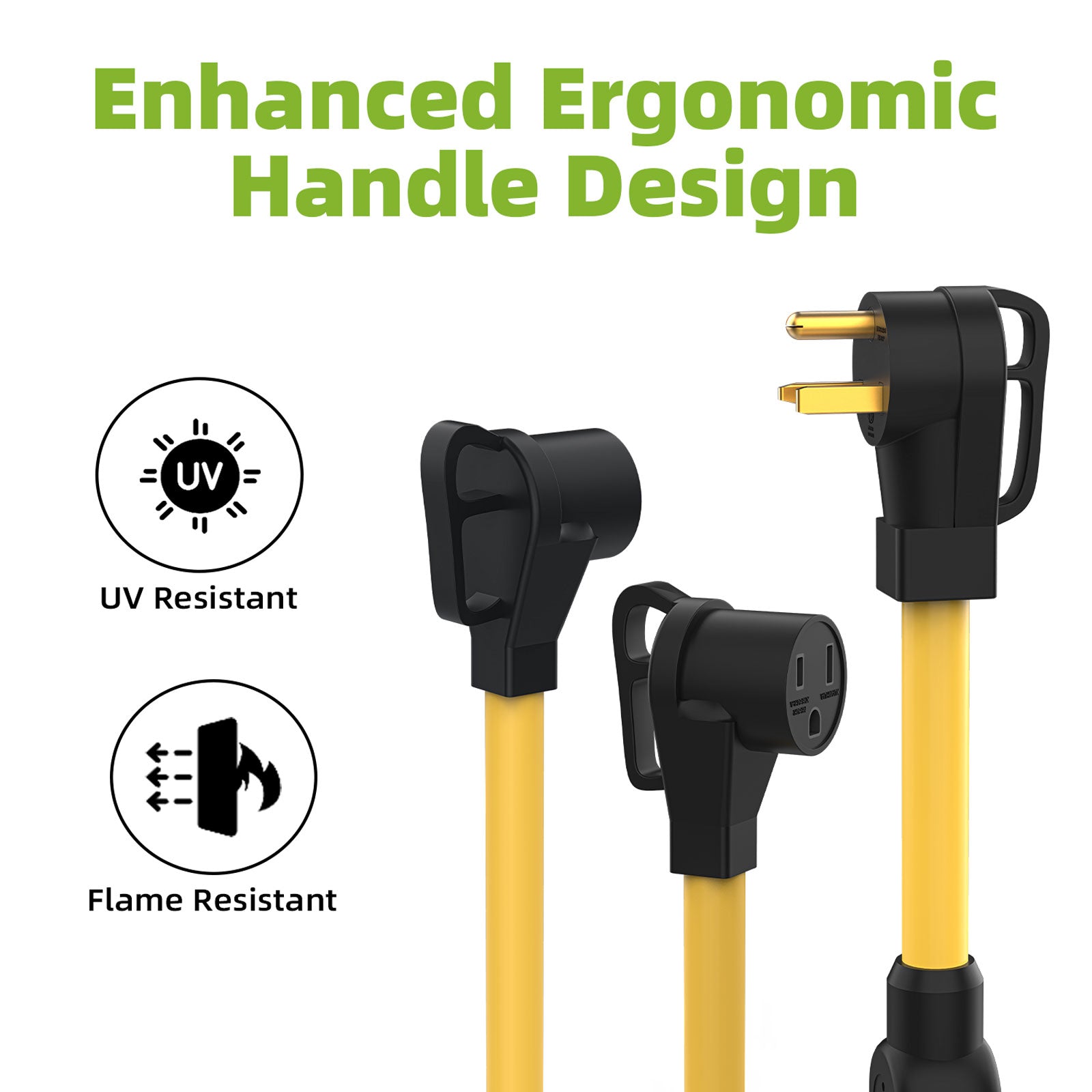 Portvoi NEMA 6-50 Y Splitter, 50Amp 250V Extension Cord For Welder/ Level 2 EV Charger