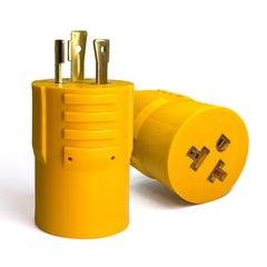Portvoi NEMA L5-30P to 5-15R, 5-20R, 6-15R,6-20R RV Generator Adapter Marine 30 Amp to 15 Amp Household Regular Inlet Connector