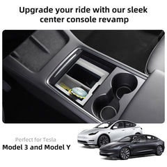 Portvoi Tesla Center Console Organizer White