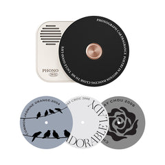 Portvoi Car Air Freshener with Vent Clip in Retro Style Record-Player Design