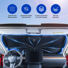 Portvoi Car Windshield Sun Shade Umbrella