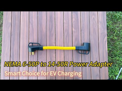 NEMA 6-50P to 14-50R EV Charger Adapter Cord for Level 2 EV Charging, 250V 50 Amp 3 Prong Welder Plug to 4 Prong EV Charging Connector, ETL Listed Heavy Duty 8 Gauge 1.5Feet (Not RV)