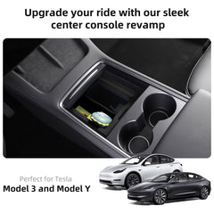 Portvoi Tesla Center Console Organizer Black