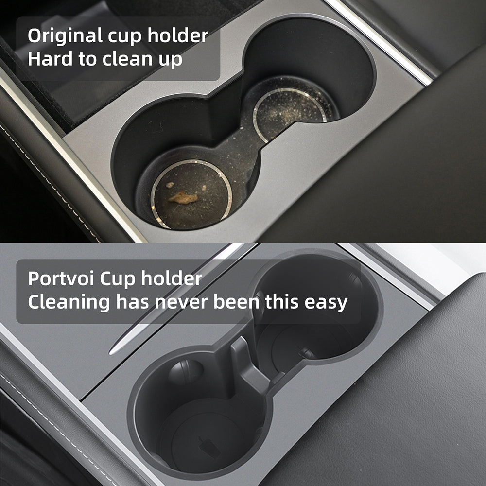 Portvoi Tesla Cup Holder Black