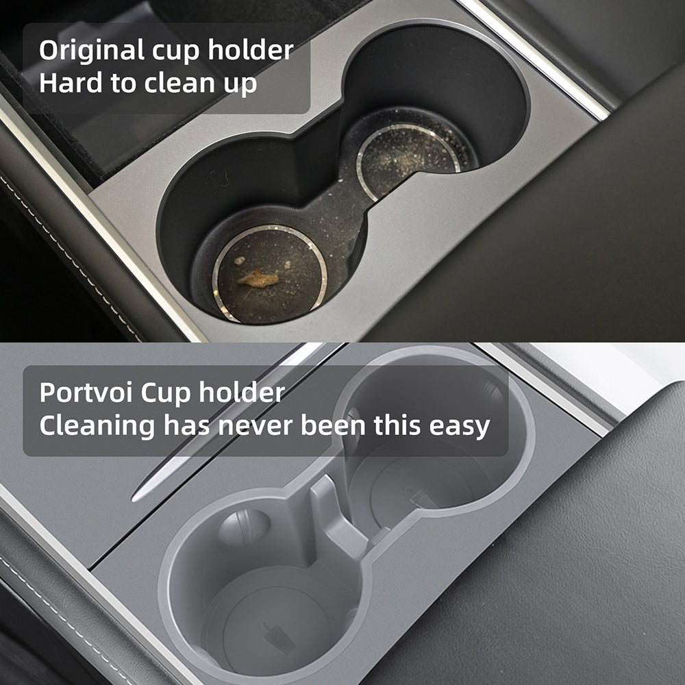 Portvoi Tesla Cup Holder Insert Grey